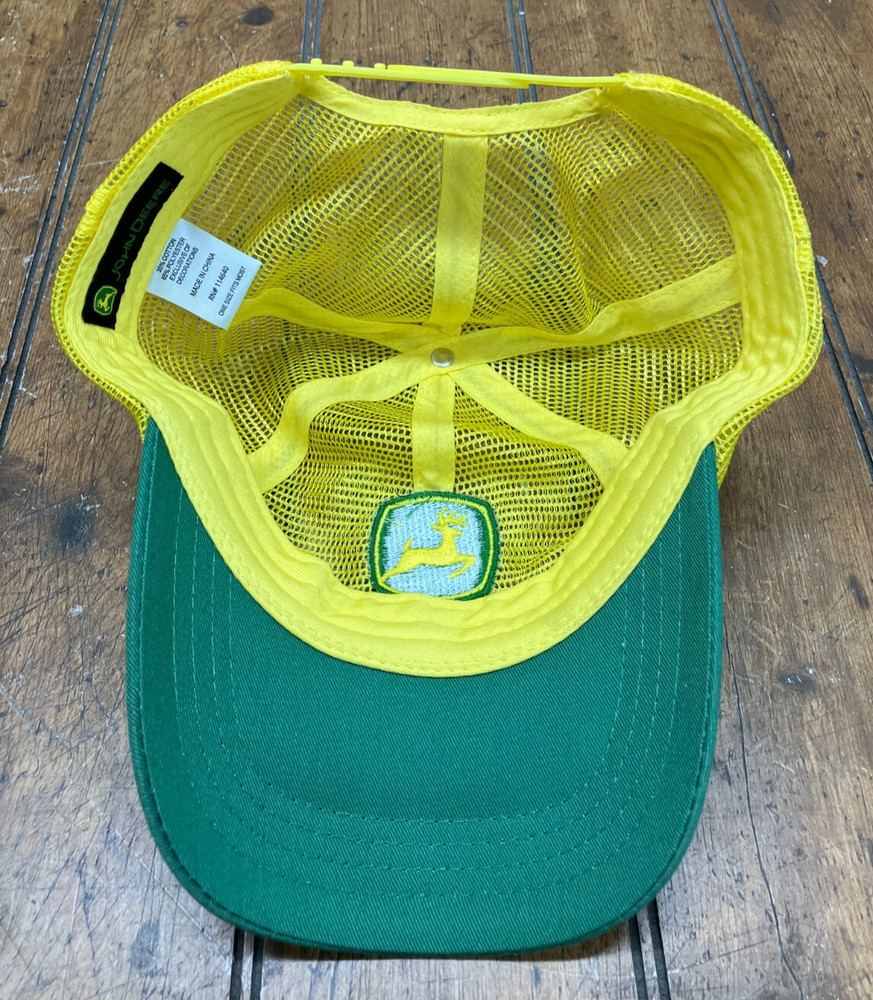 John Deere Yellow & Green Mesh Snapback Trucker Hat #8