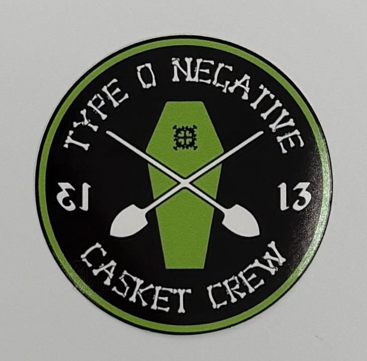 Type O Negative Casket Crew Sticker T009S