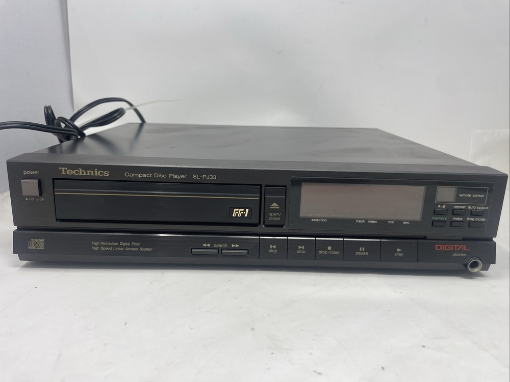Technics SL-PJ33 Compact Disc Player Made in Japan Digital Filter Works