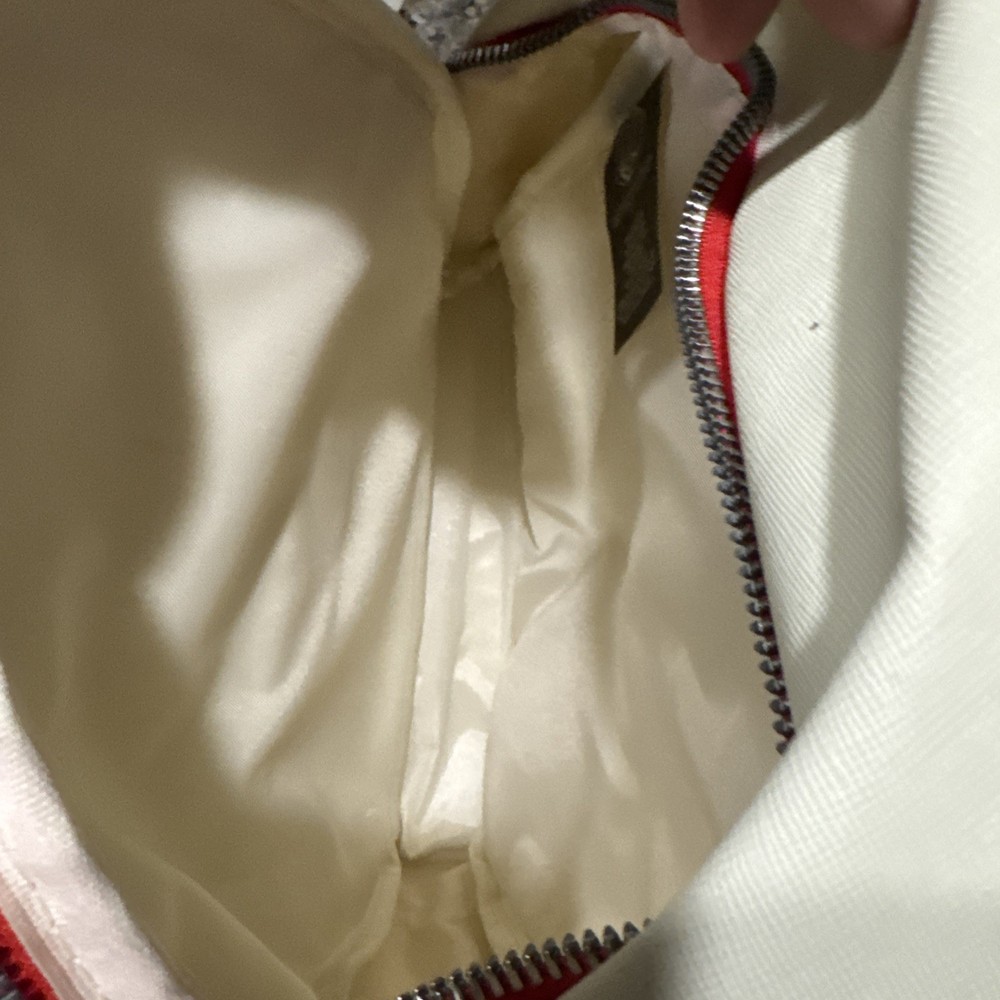 Grateful Dead Backpack White/Red Straps Dancing Bears Pattern & Logo