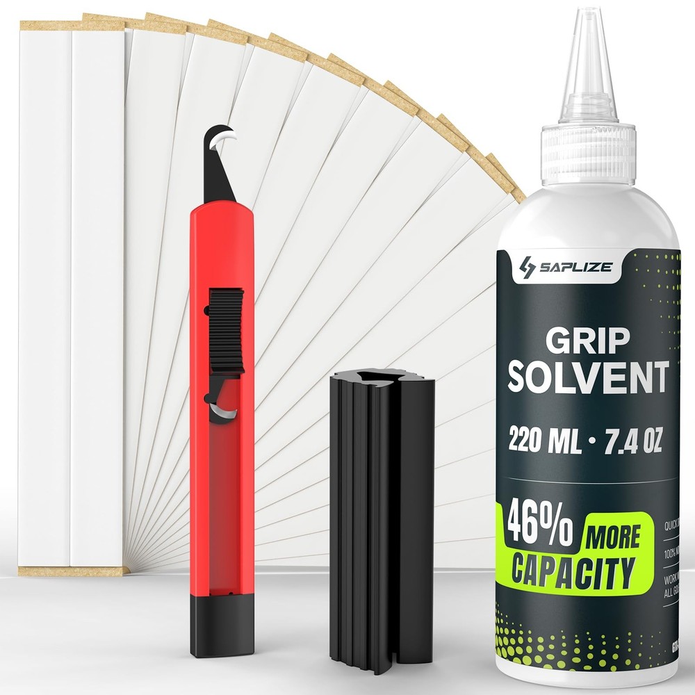 SAPLIZE Golf Grip Value Kit – 7.4oz Solvent 15 Grip Tapes Hook Blade & Rubber...