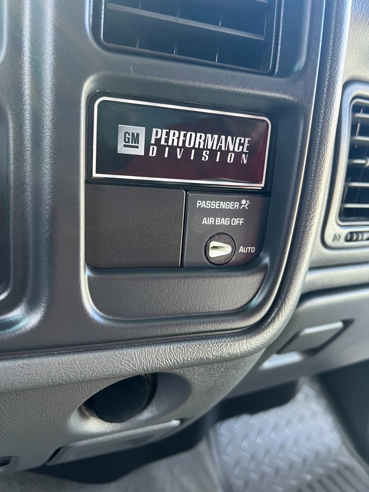 Silverado Dash emblem--GM Performance Division