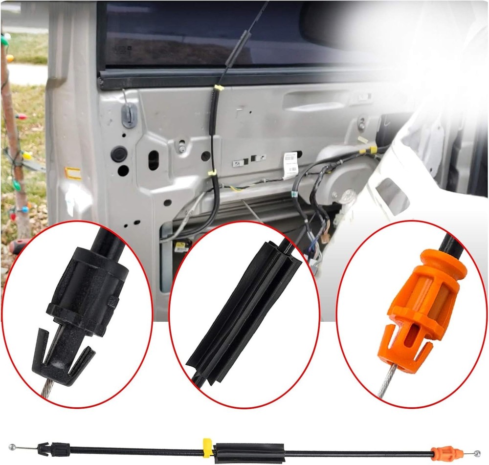 Inside Door Handle Latch Release Cable Compatible with 2007-2014 Chevy Silver...
