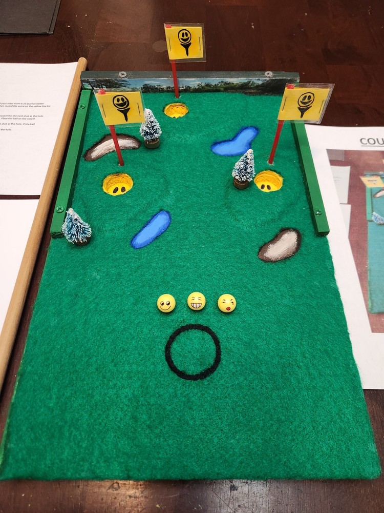 Cornhole Miniature Golf Putting Family Game