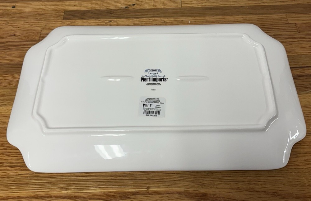 Pier 1 Gudari 14” Rectangular Serving Platter Discontinued *RARE* NOS