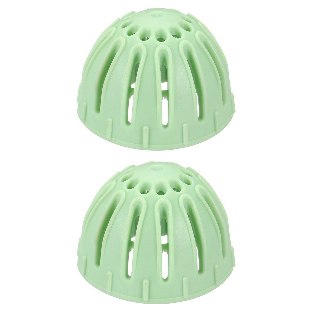 2Pcs Egg Cleaning Brush Silicone Egg Washer Rotating Scrubber Tools Light Green
