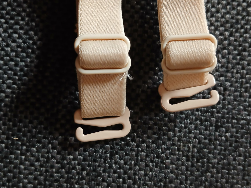 Natural coloured bra straps never worn
