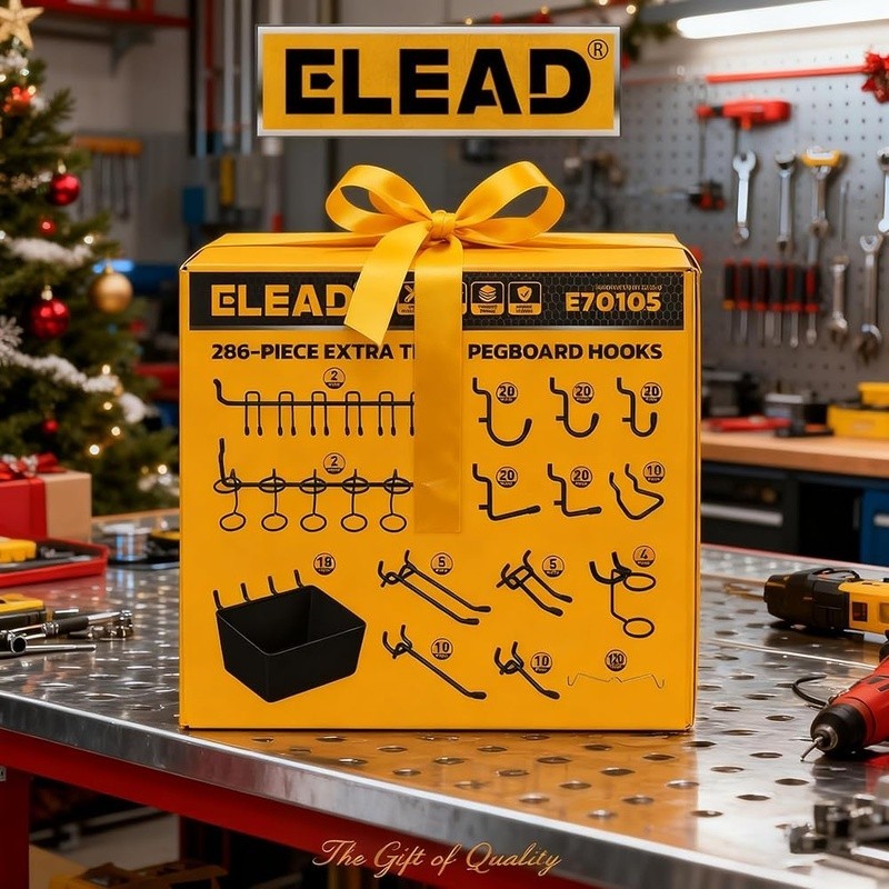 286 Piece Pegboard Organizer Hooks Storage Bins Heavy Duty 70lbs Max Load New