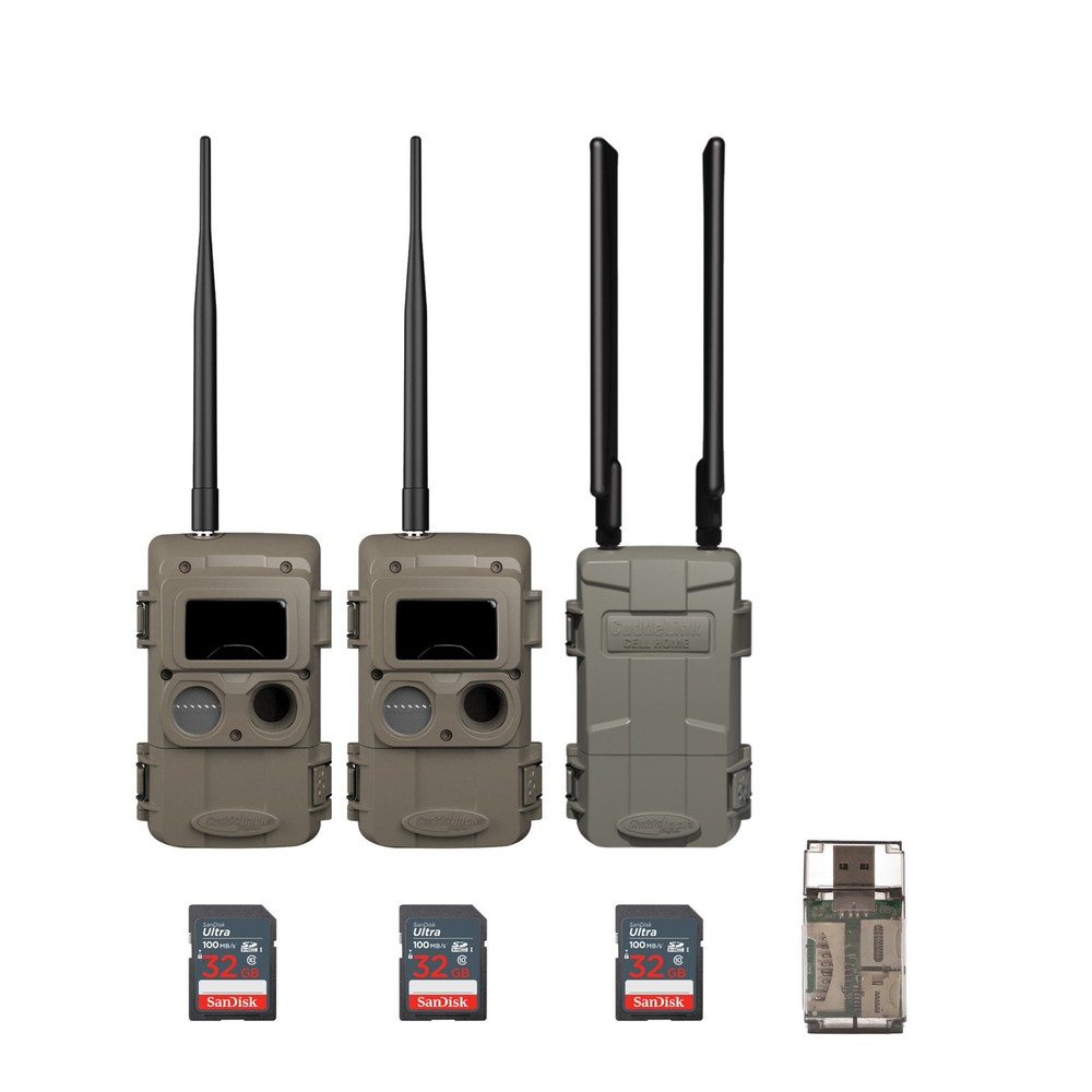 Cuddeback CuddeLink Wireless 3rd Gen 2-pack Bundle with Home Camera Starter Kit