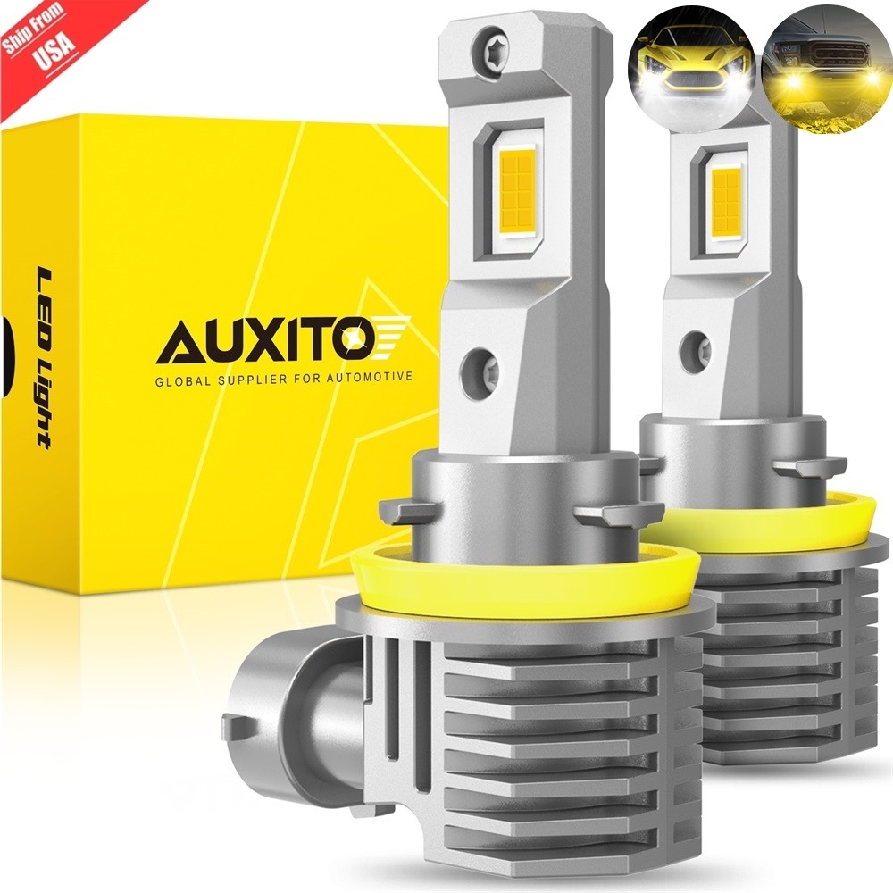 AUXITO H11 H8 H9 H16JP LED Fog Light Bulbs 3000K-6000K Super Bright Lamps 8000LM