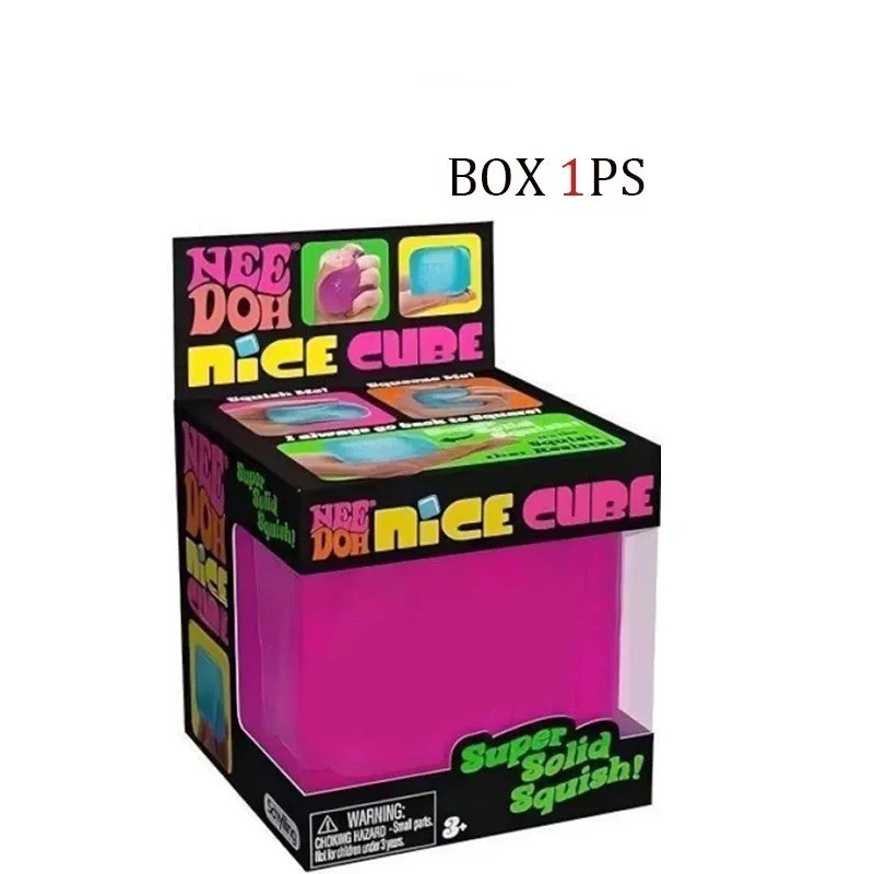 Nee Doh Nice Cube -Sensory Squeeze Toy with Super Solid Squish AE