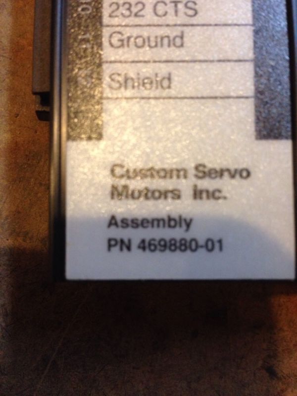 MTS / Custom Servo Motors XDC 700 710 controller, serial communication 469880-02