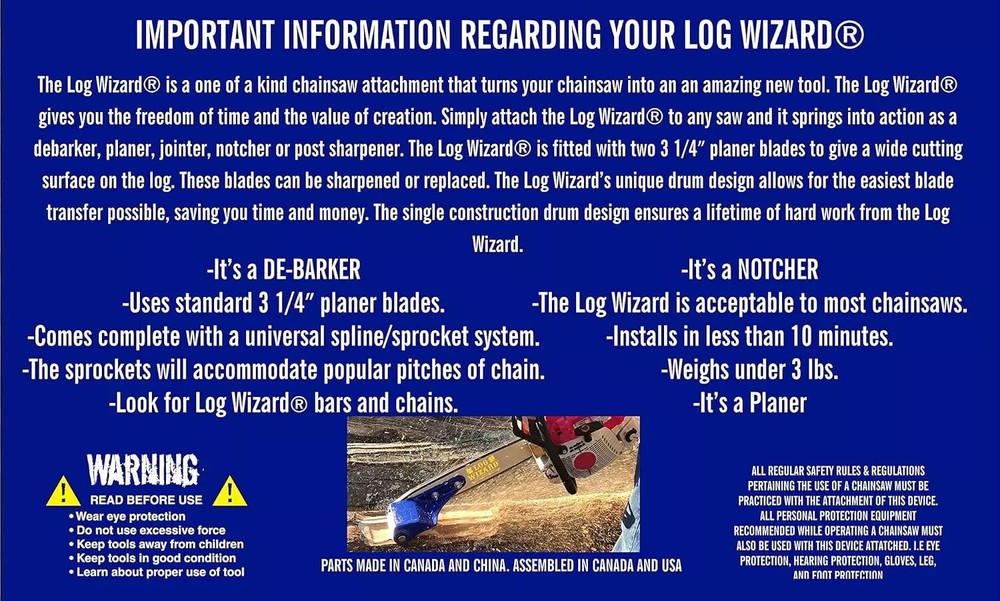Log Wizard Kit (Includes Bar and Chain)