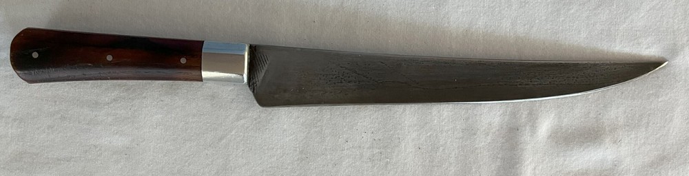 Frontier Side Knife with Hide Scabbard & Decorations