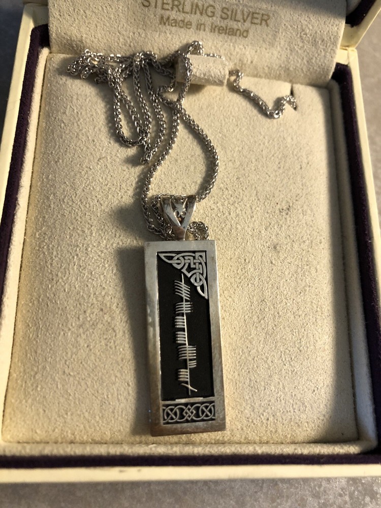 Boru Ogham sterling silver pendant “ Mcvicker”