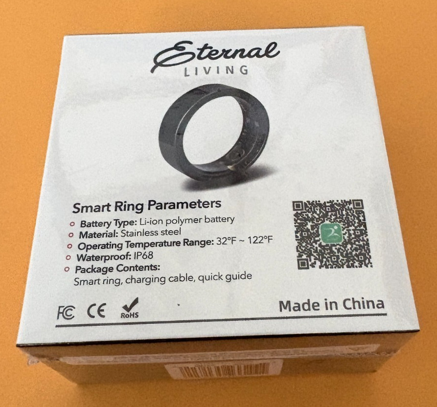 Eternal Living Smart Ring Size 8 - New in Box