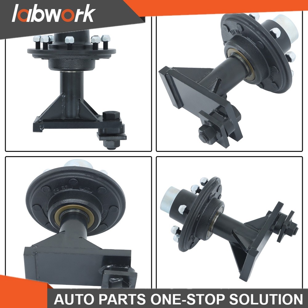 Labwork 8 × 6.5 Lug Shipping Container Wheels and Bolt-On Spindle Kit w/o Handle