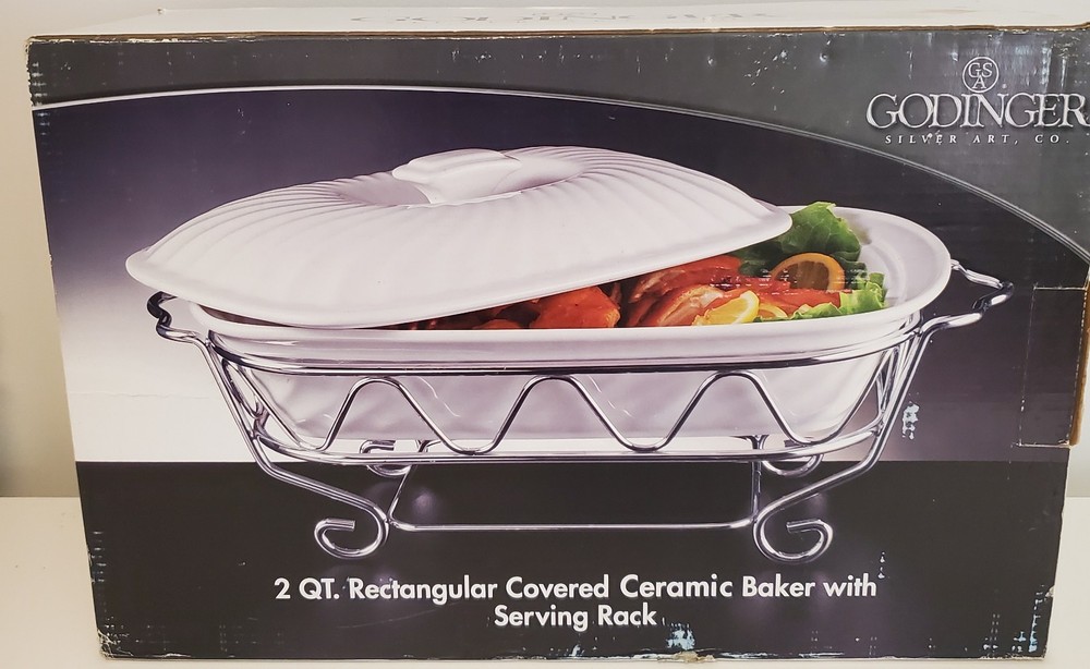 Ceramic Baking Dish with Serving Rack