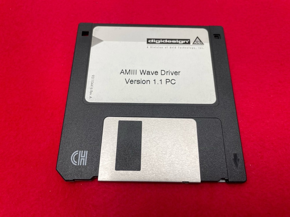 DIGIDESIGN AMIII AM3 WAVE DRIVER 3.5" FLOPPY DISK VERSION 1.1 PC AVID TECHNOLOGY