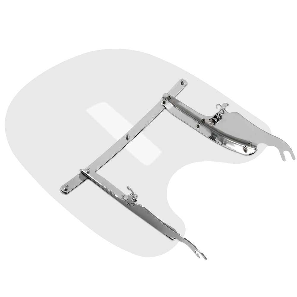 HECASA Windscreen Windshield For Harley Heritage Softail Classic Fat Boy 2000-17