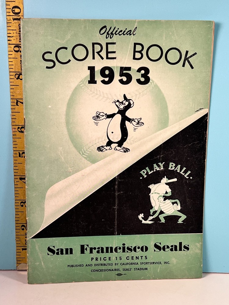 1953 San Francisco Seals Baseball Program #C