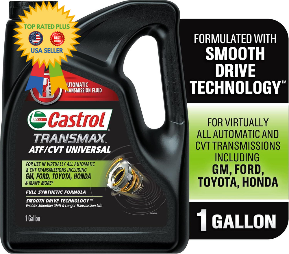 Castrol Transmax ATF/CVT Universal Automatic Transmission Fluid, 1 3 Pack
