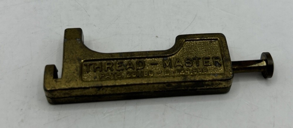 Vintage Thread-Master Automatic brass needle threader works