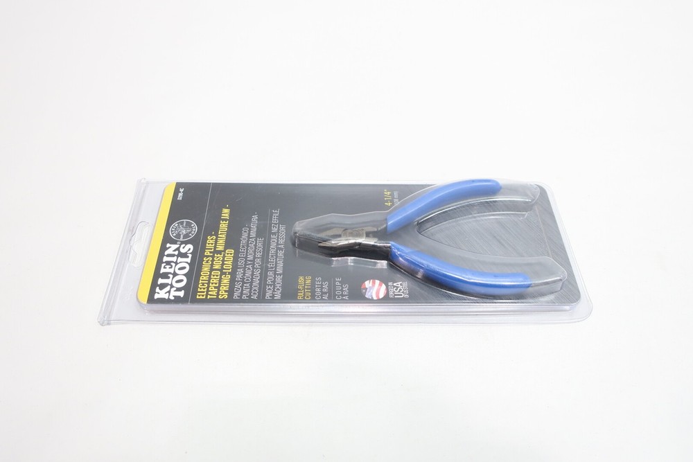 Klein Tools D295-4C Electronics Pliers Tapered Nose Spring-loaded
