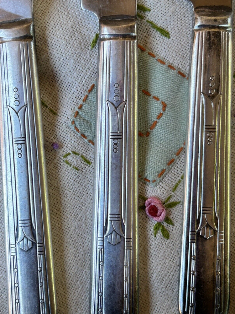 Simon L & George H. Rogers Silverplate Six Place Settings