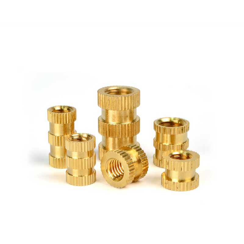 Knurl Insert Nut Round Metric Brass Solid Embedded Threaded M1 M1.2 M1.4 M1.6-M8
