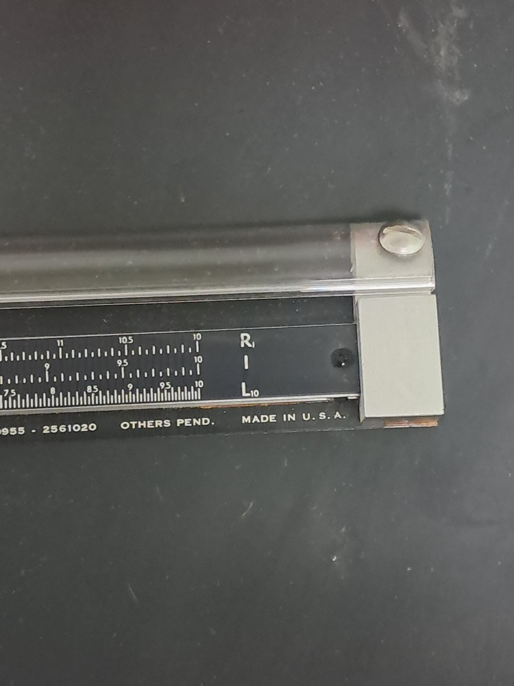 Gerber Scientific Variable Scale Engineering Slide Rule w/ Org Wrench TP007100B