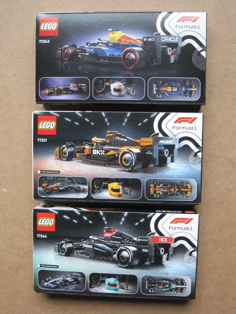 LEGO SPEED CHAMPIONS: Formula 1 - 7 Car sets.