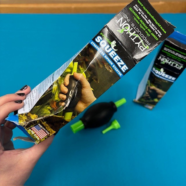 OPEN BOXED Python Squeeze Stressless Siphon Starter TWO PACK