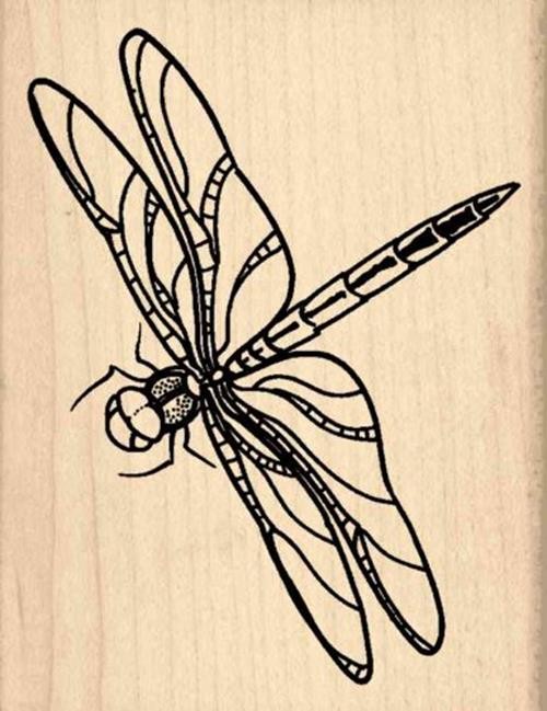 Dragonfly Rubber Stamp