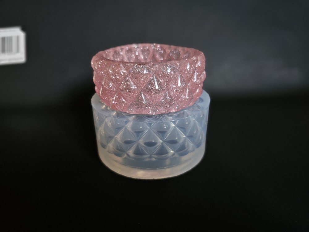 BRACELET CLEAR SILICONE MOLD, UNIQUE CRYSTAL PATTERNS BRACELET