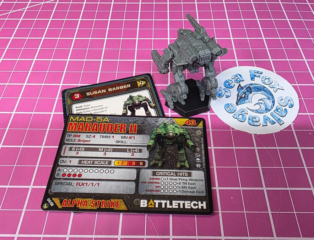 BattleTech Marauder II Mech -- Inner Sphere Direct Fire Lance + Cards
