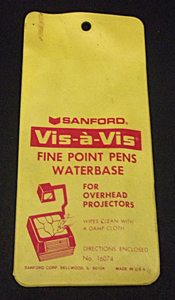 Sanford Vis-A-Vis Permanent Markers Plastic Case Only