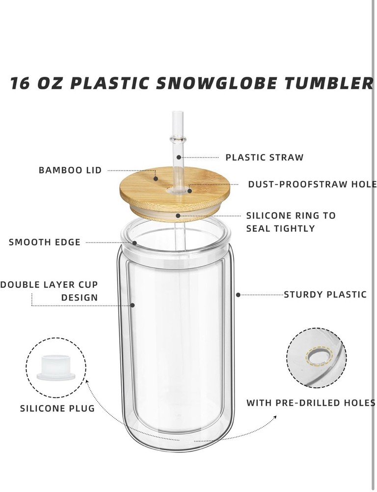 Globe Glitter DIY 16oz 6 Pack