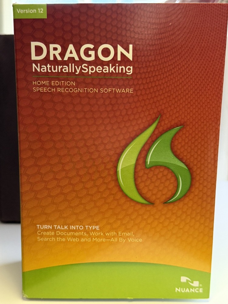 Dragon Naturally Speaking NewHome Edition Speech Recognition Version 12
