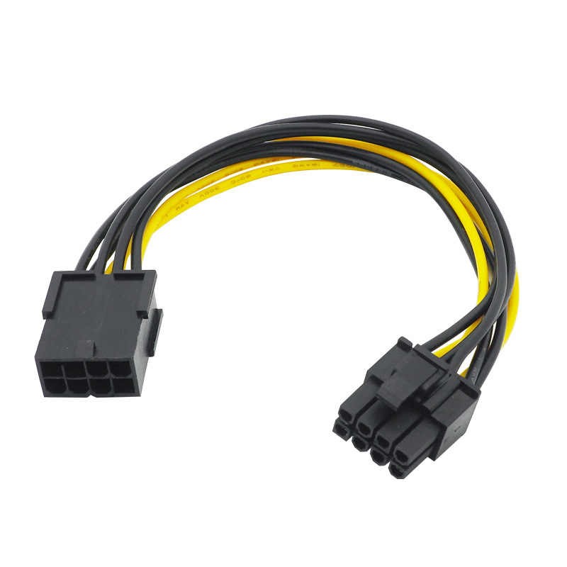 1x For CPU Power Extension Cable 8PIN 0.2M Power Extension Cable