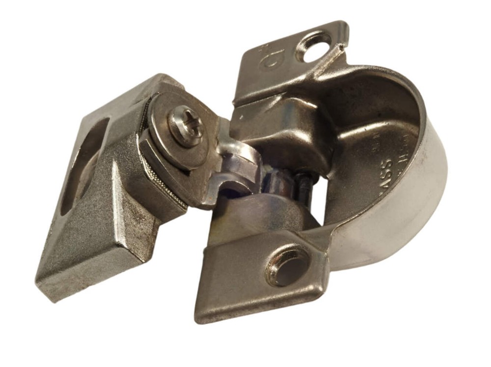 Grass 850 Nickel Hinge and 830-53 mounting plate - Complete Hinge