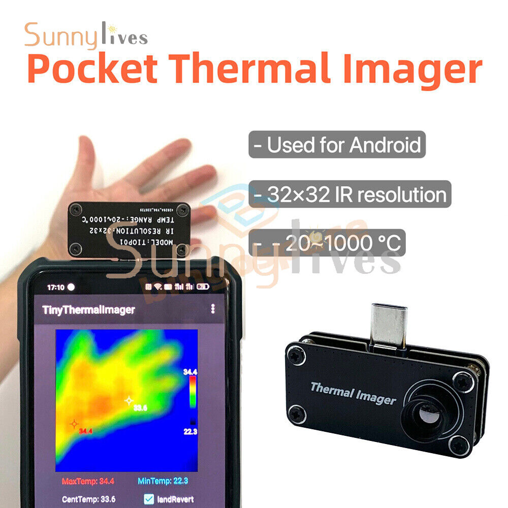 Infrared Thermal Imaging Camera IR Imager USB Type-C for Android Mobile Phone