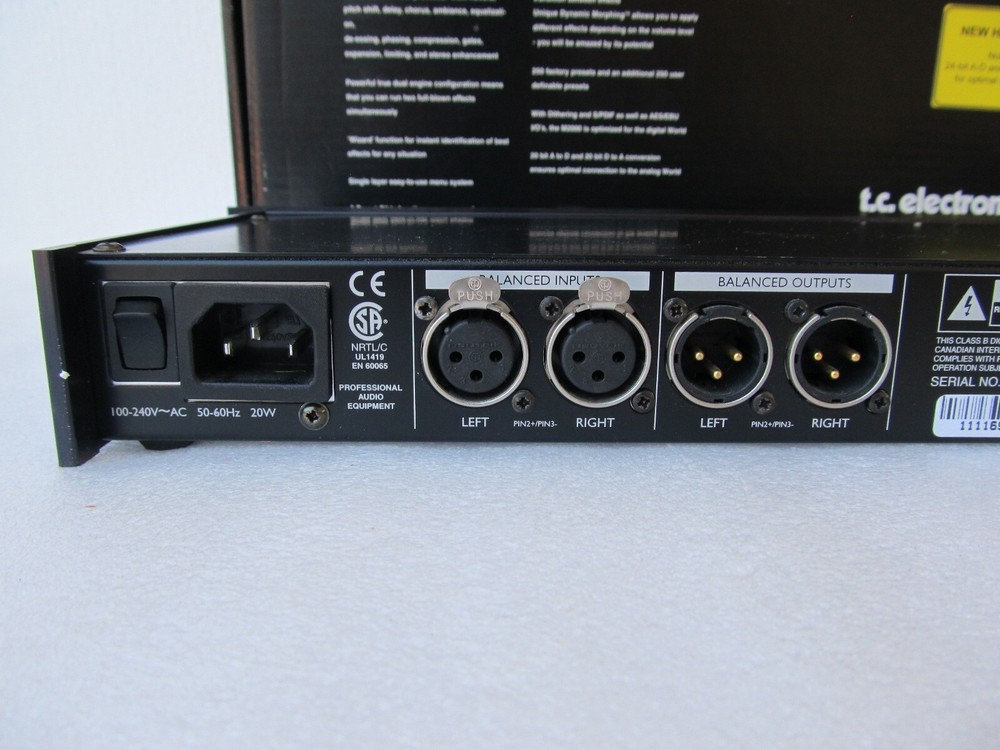 T.C. Electronics M2000 Studio Effects Processor - In Box