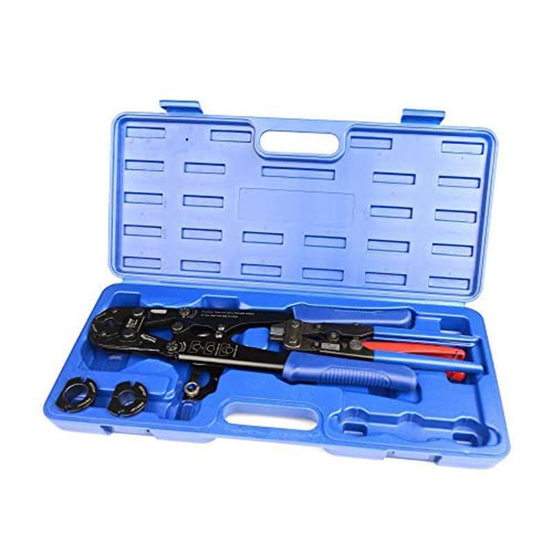 PEX Crimping Tool Kit W/ Quick Change Jaws PEX Cutter Crimp Removal Tool New