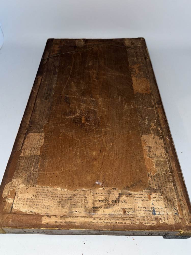 Antique Reverse Painted Scene and Wall Mirror