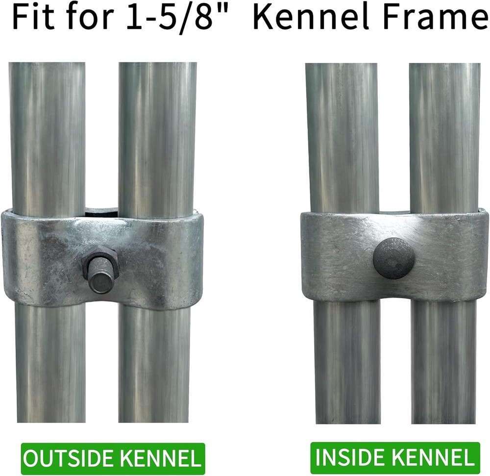 8 Set Chain Link Fence Panel Clamps - 1-5/8" Size