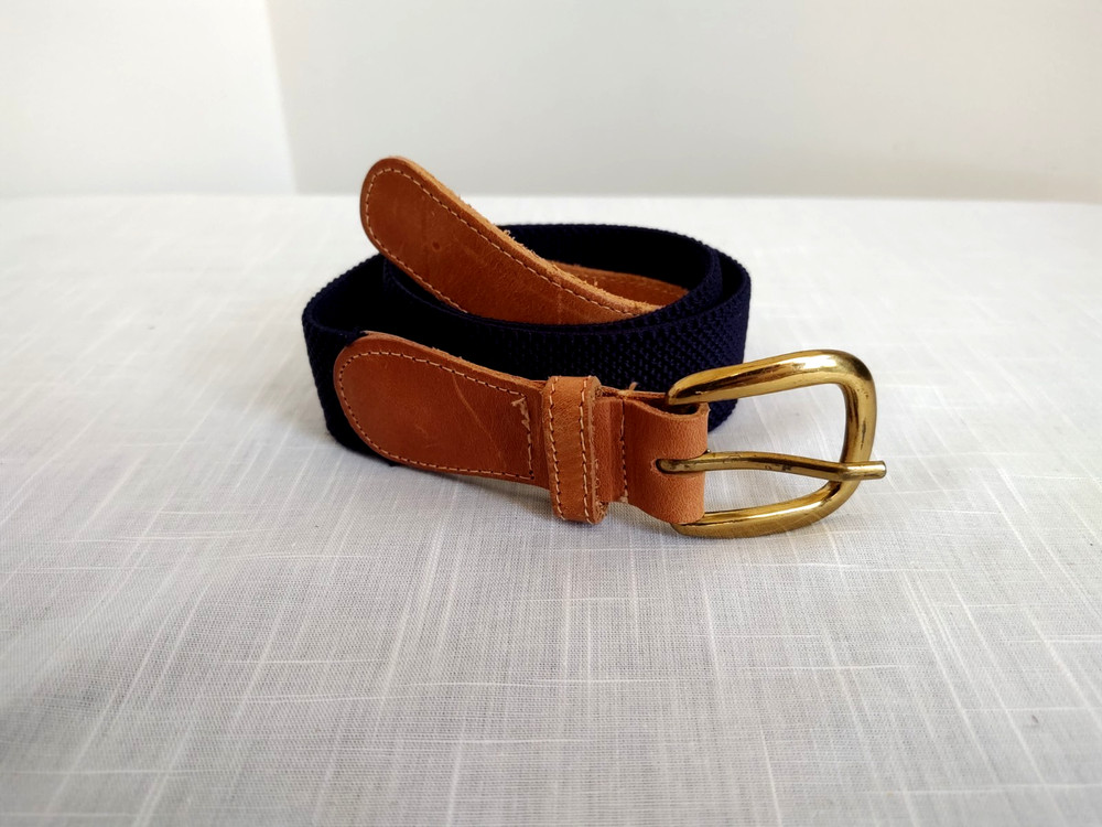 WOMANS NAVY BLUE STRETCH BELT