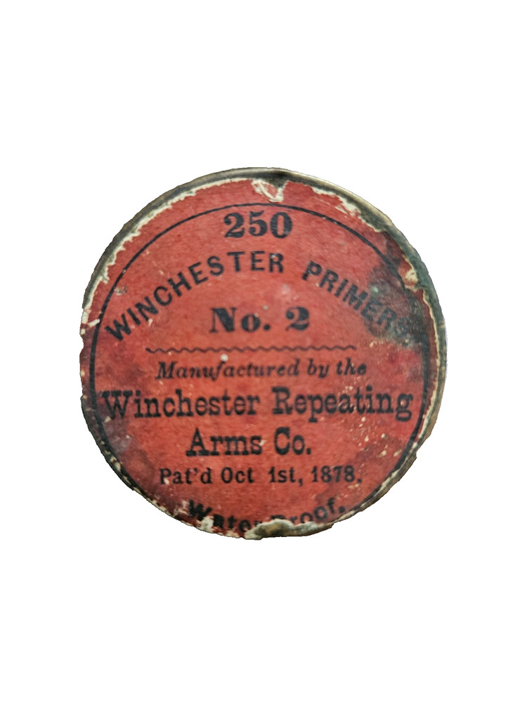 1878 WINCHESTER NO2 PRIMER TIN EMPTY TIN