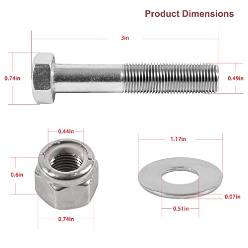 BK-1-DP Jack Plate Bolt Kit,Replace OEM BK1DP,BK-1-DP,02-1729
