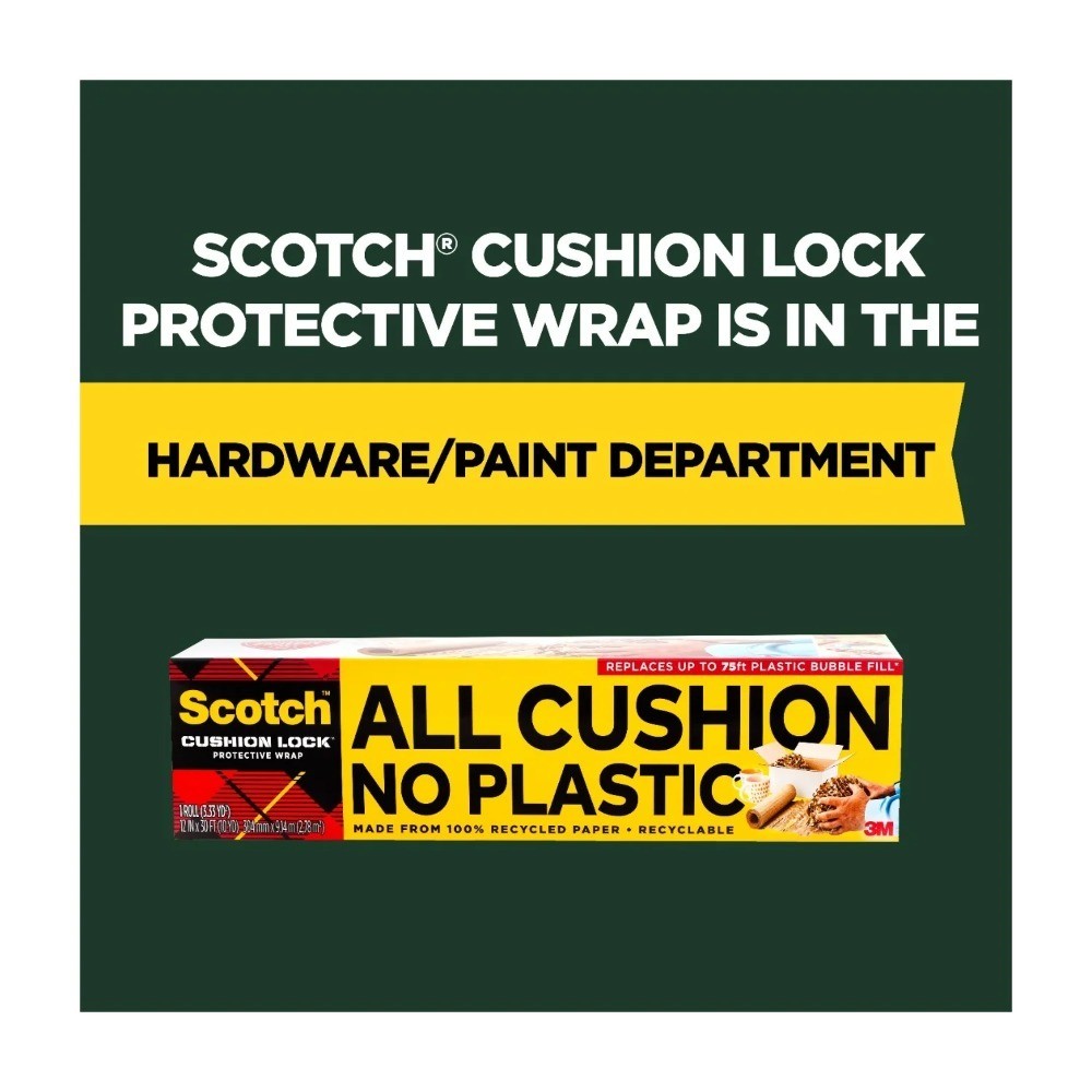 Cushion Lock Protective Wrap, 30 ft. Roll, Equivalent to 75 ft. ,